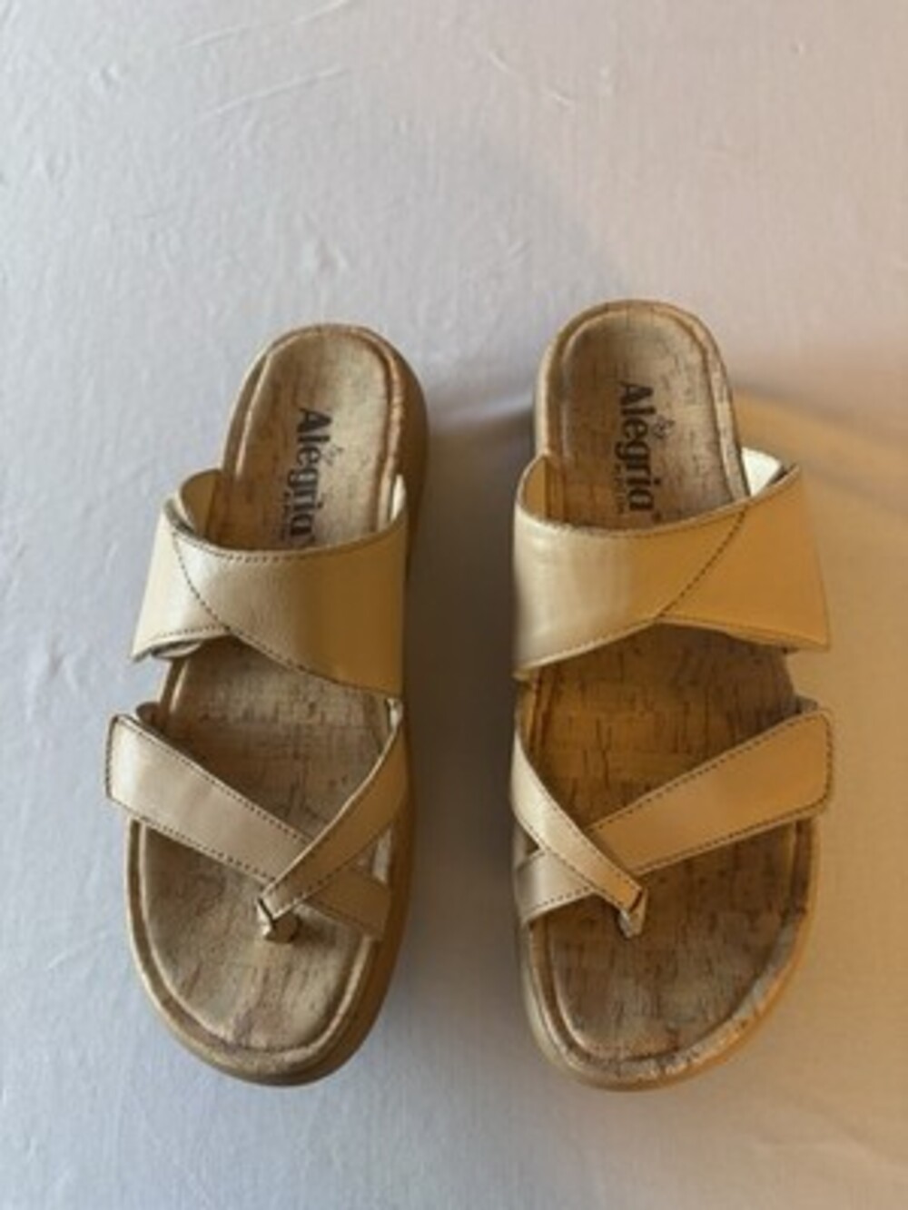 Alegria Tan Leather Women’s Sandals Size 39 (8 1/2)